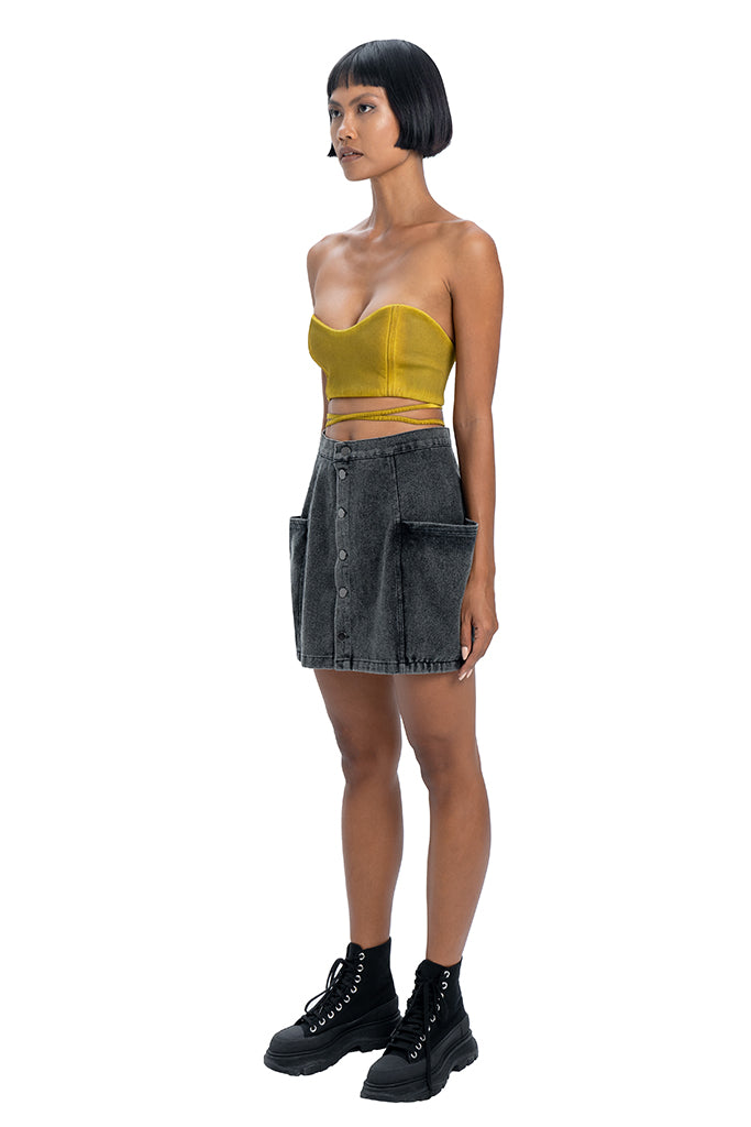 Jeans mini skirt - DESU clothing