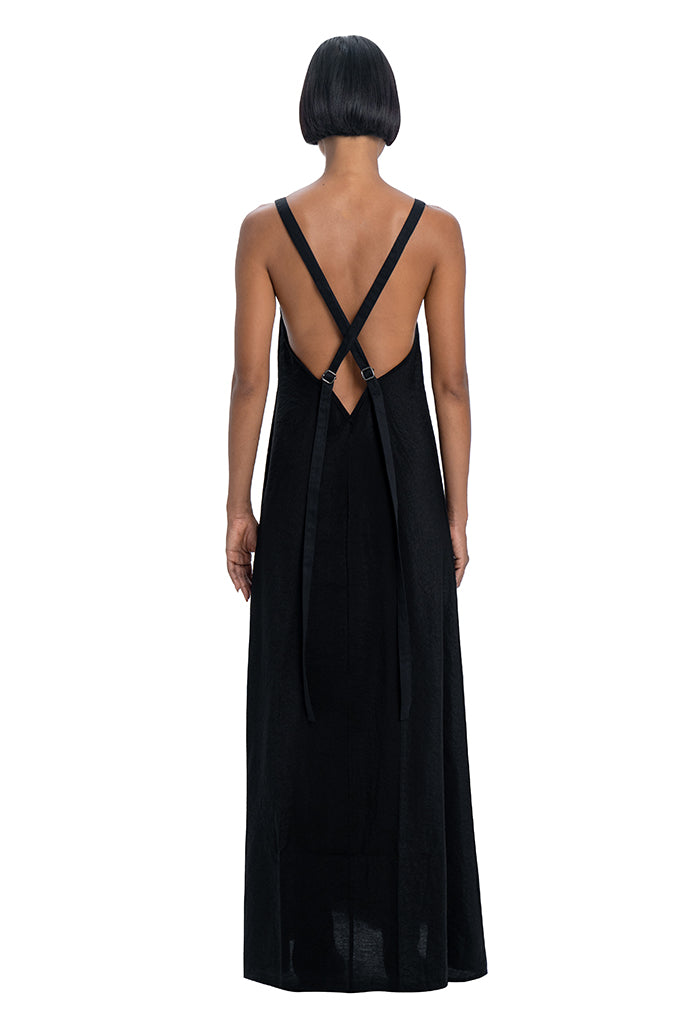 Maxi dress in black - DESU clothing