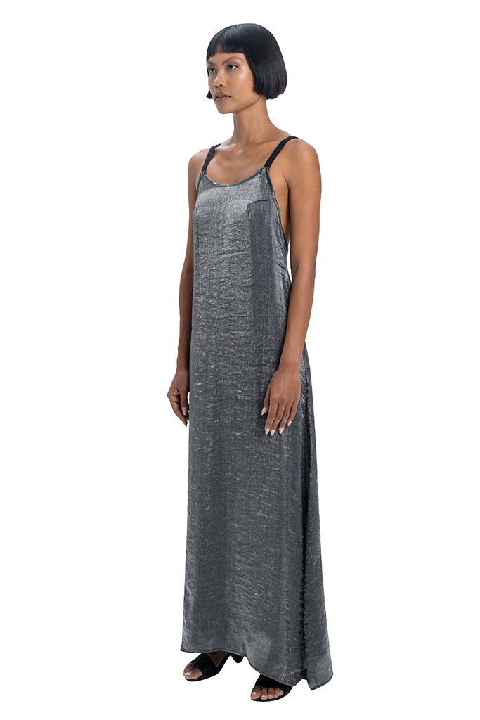 Maxi dress in silver - DESU clothing