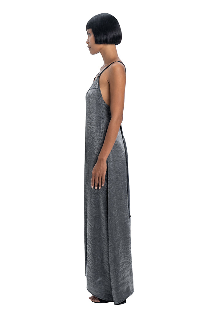 Maxi dress in silver - DESU clothing