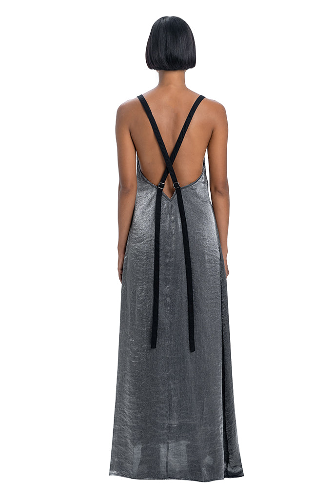 Maxi dress in silver - DESU clothing