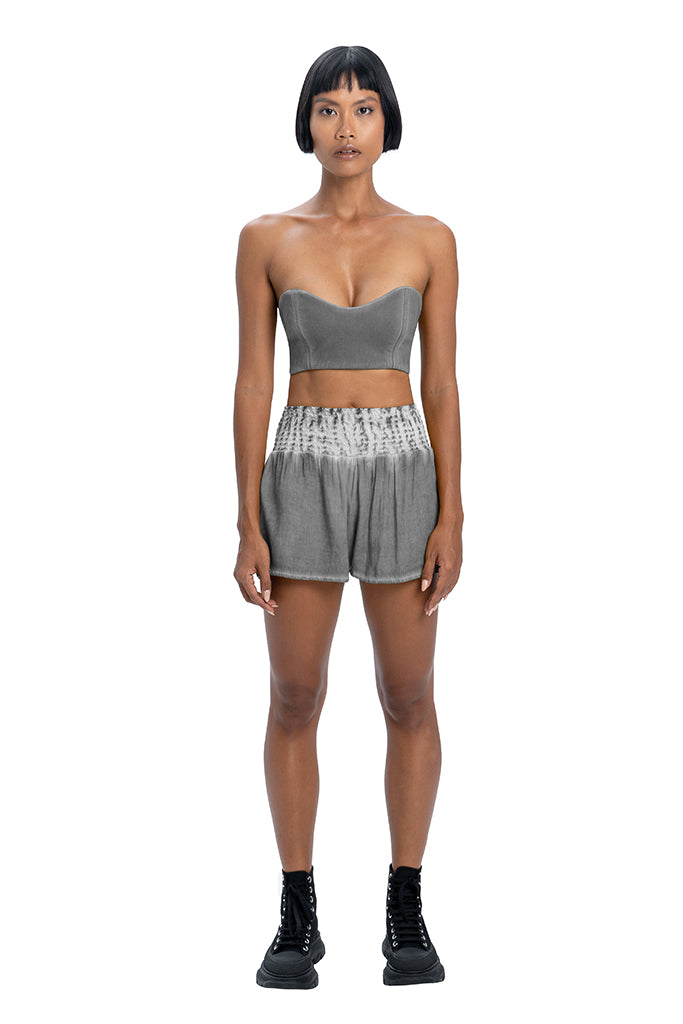 Mini shorts in grey - DESU clothing