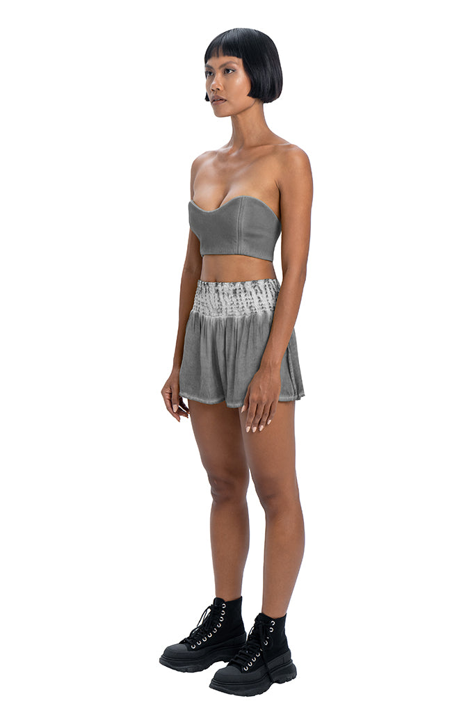 Mini shorts in grey - DESU clothing