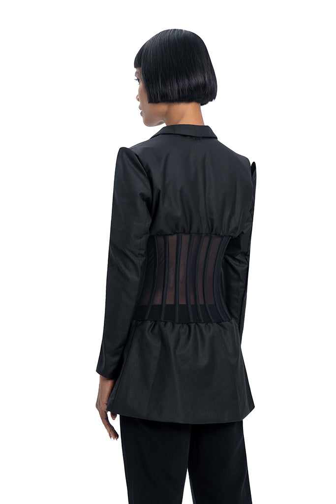 Net corset jacket - DESU clothing