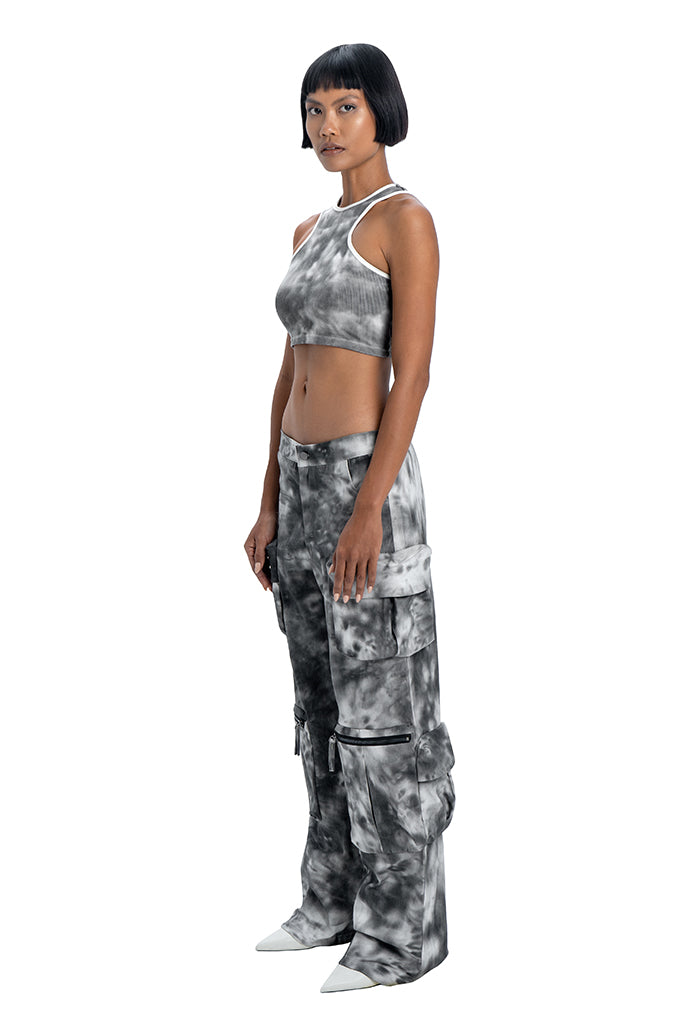 Tie dye cargo pants - DESU clothing