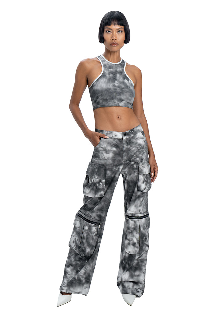 Tie dye cargo pants - DESU clothing