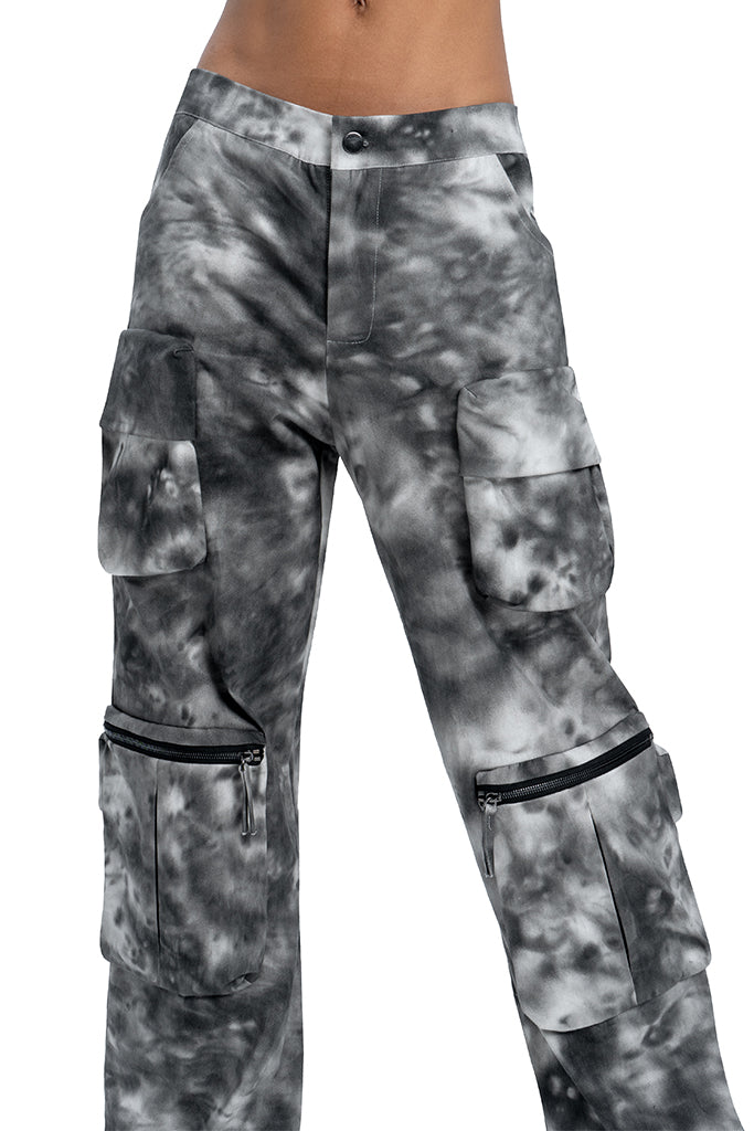 Tie dye cargo pants - DESU clothing