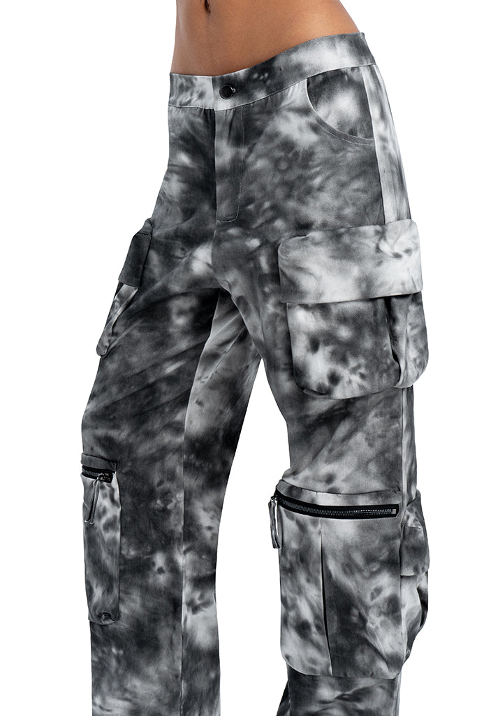 Tie dye cargo pants - DESU clothing