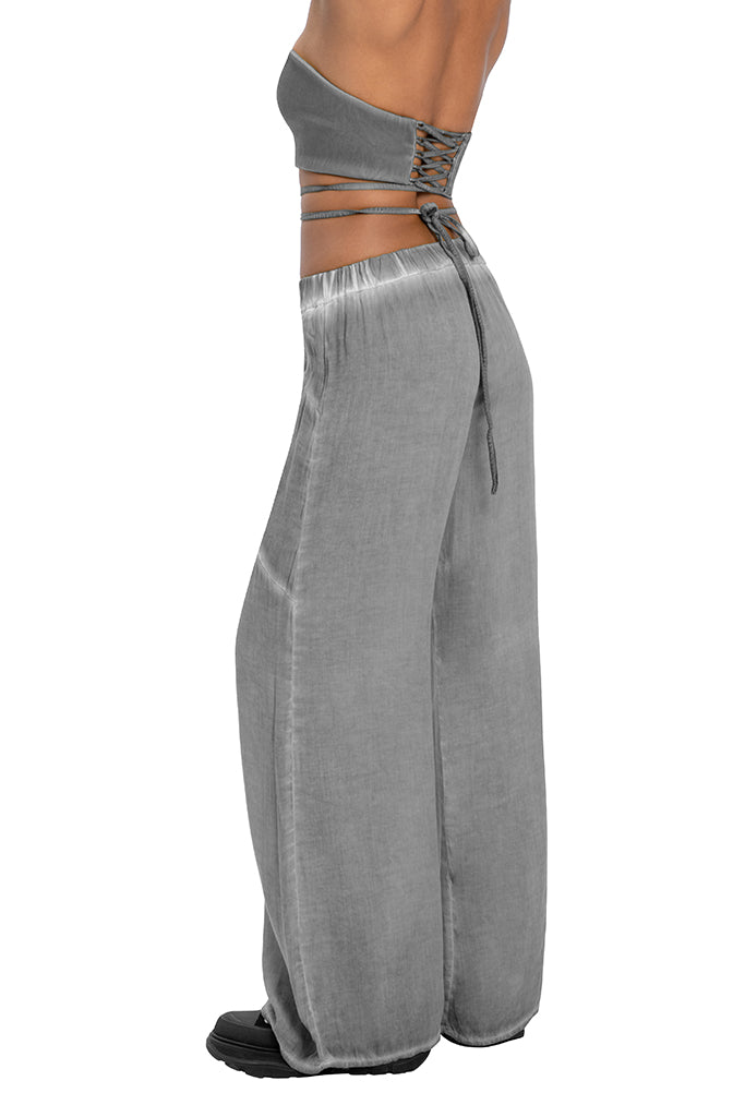 Wide women pants grey - DESU clothing