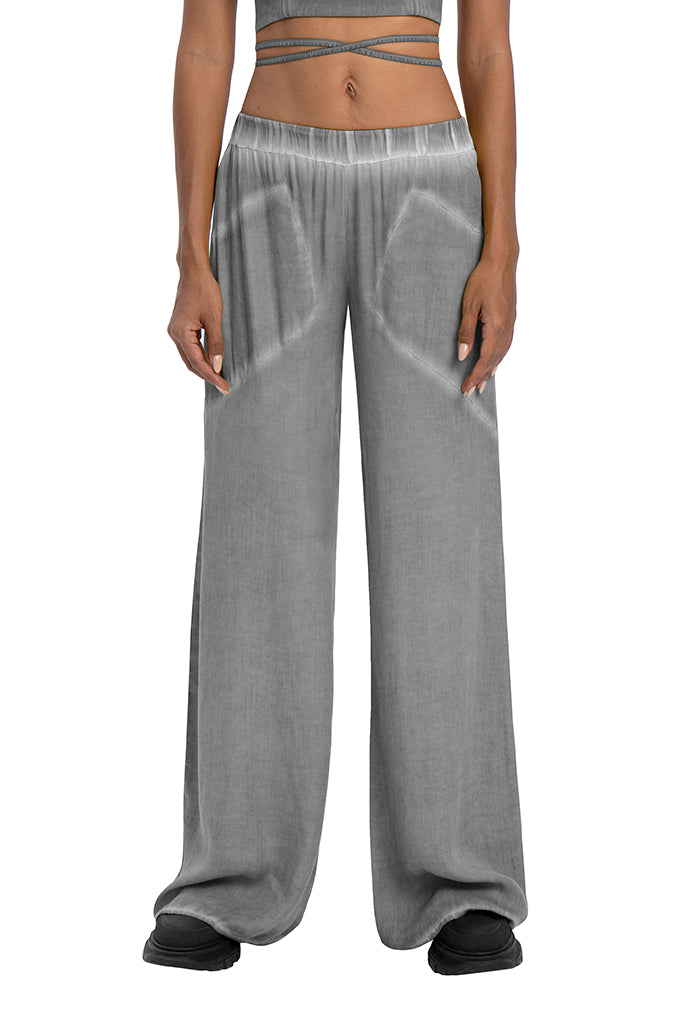 Wide women pants grey - DESU clothing