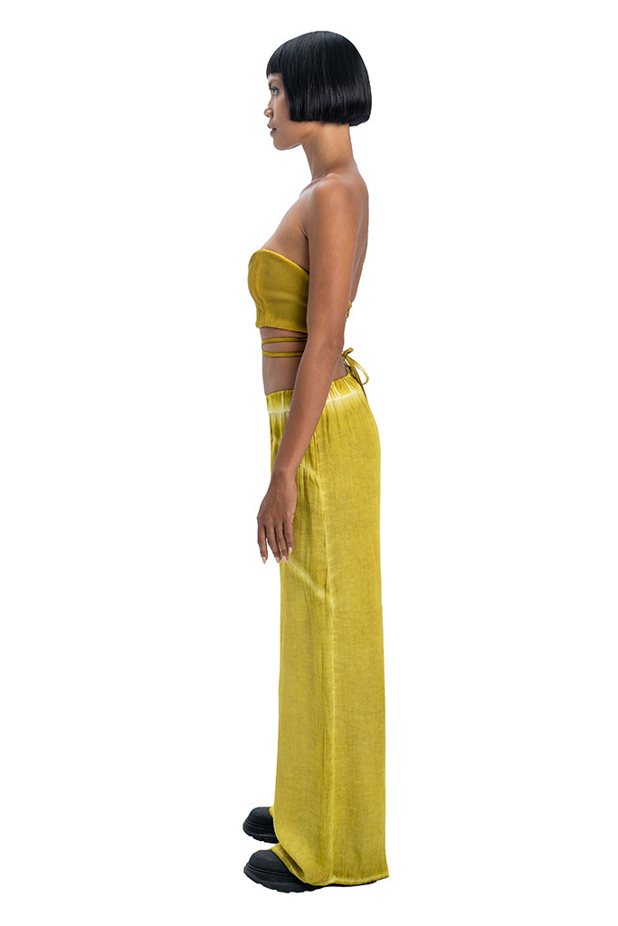 Wide pants in yellow - DESU clothing