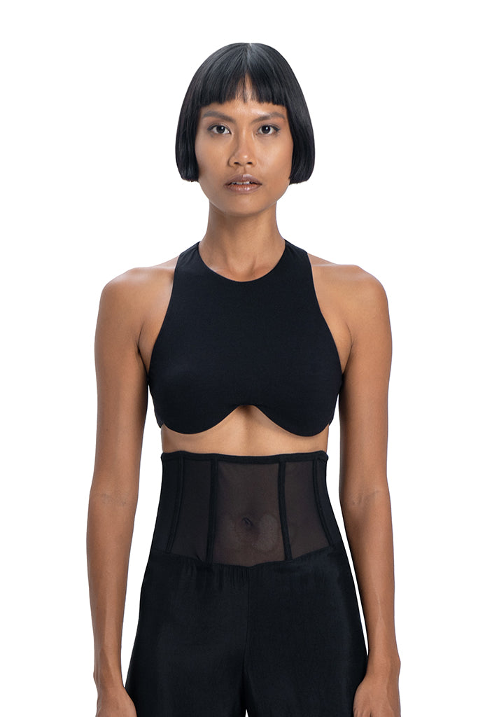 Wire top in black - DESU clothing