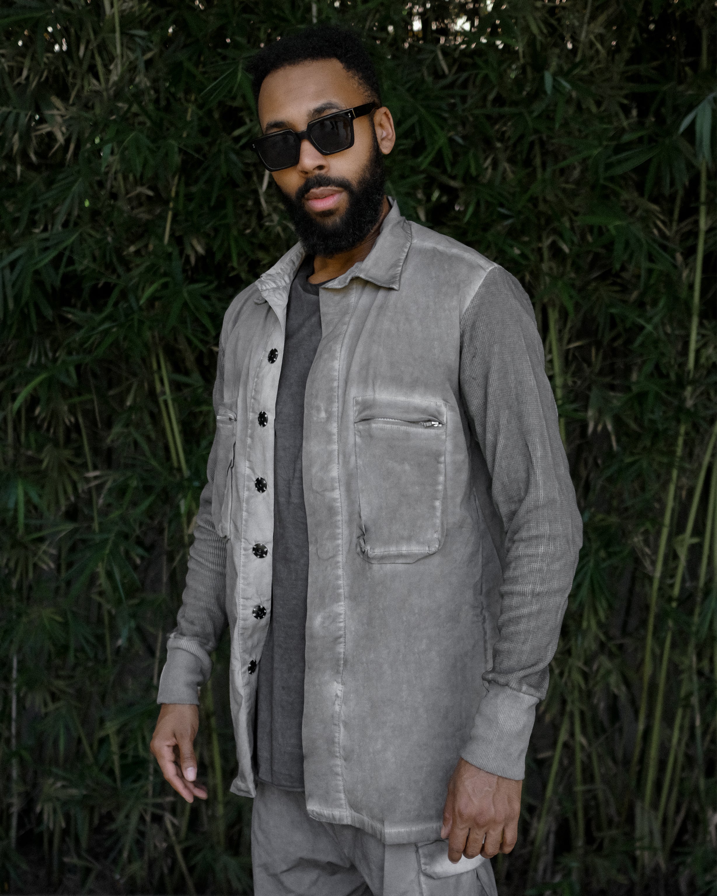 Front Pocket Shirt in grey