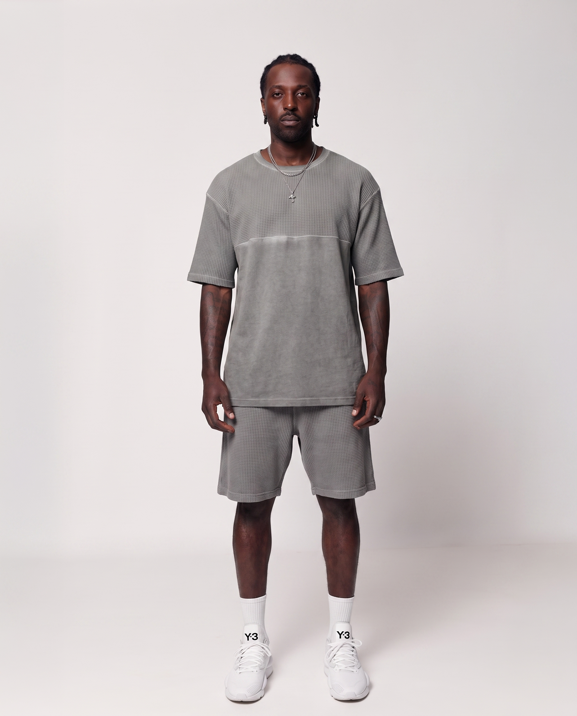 Combo shorts in grey