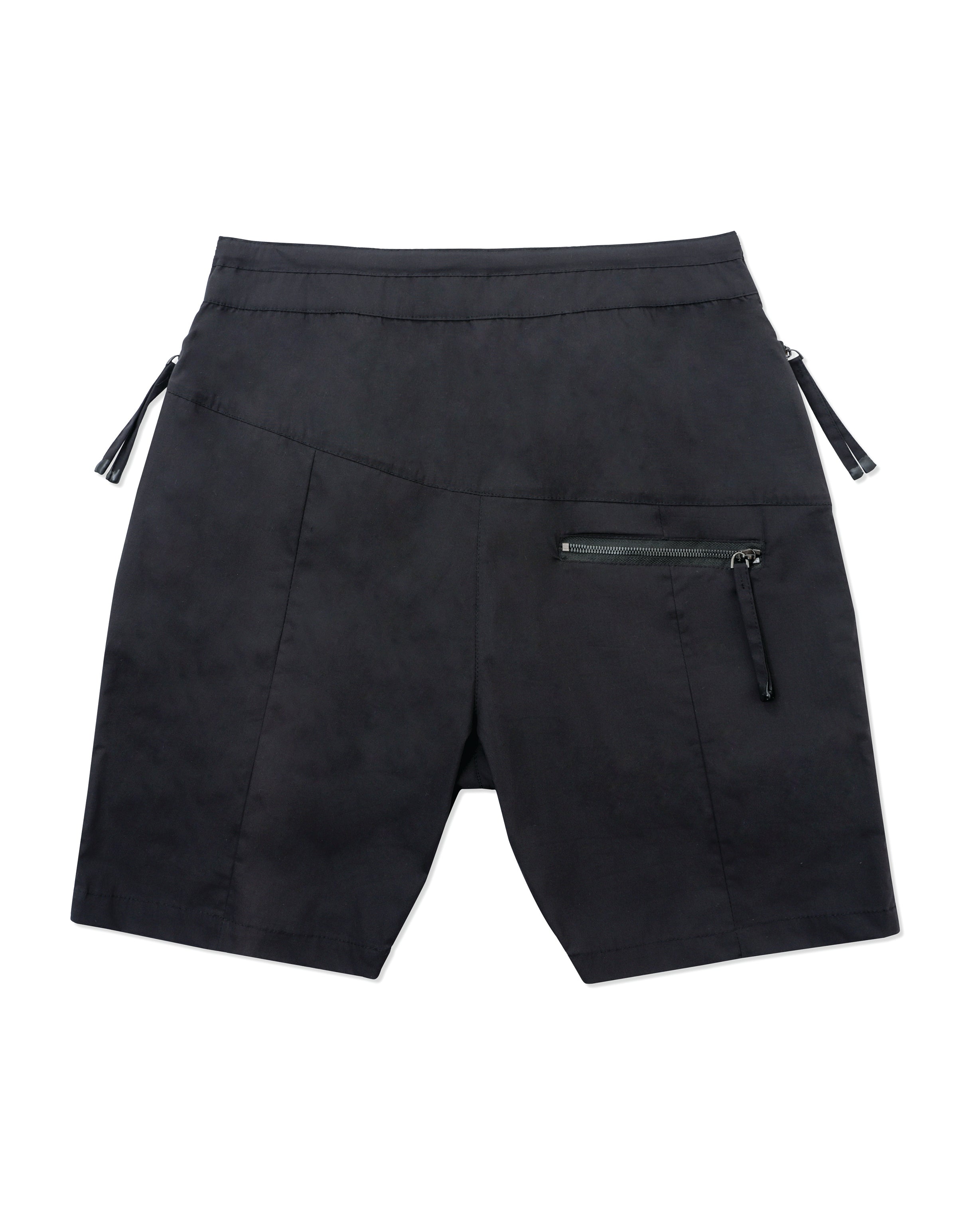 Zipper Pocket Shorts in black