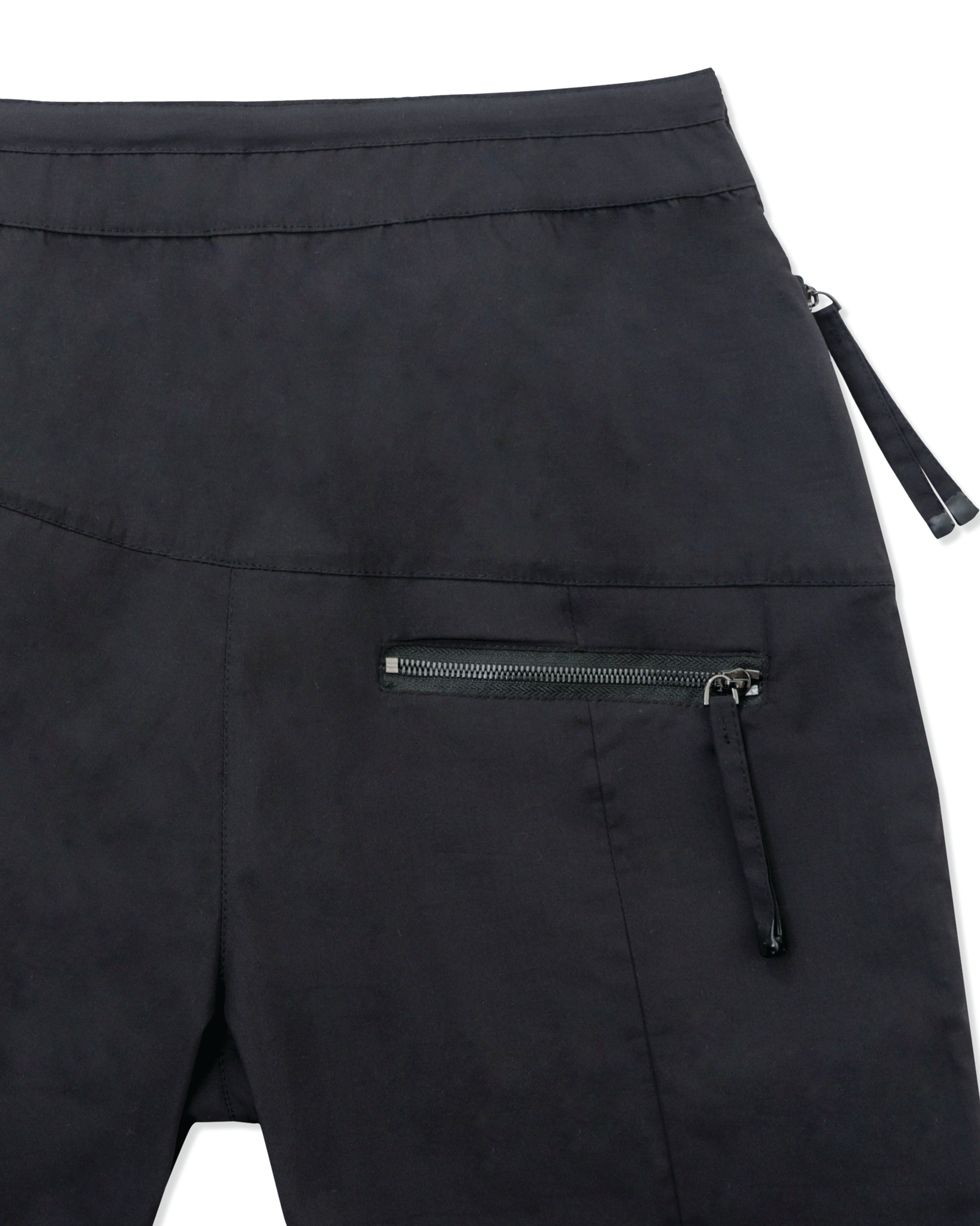 Zipper Pocket Shorts in black