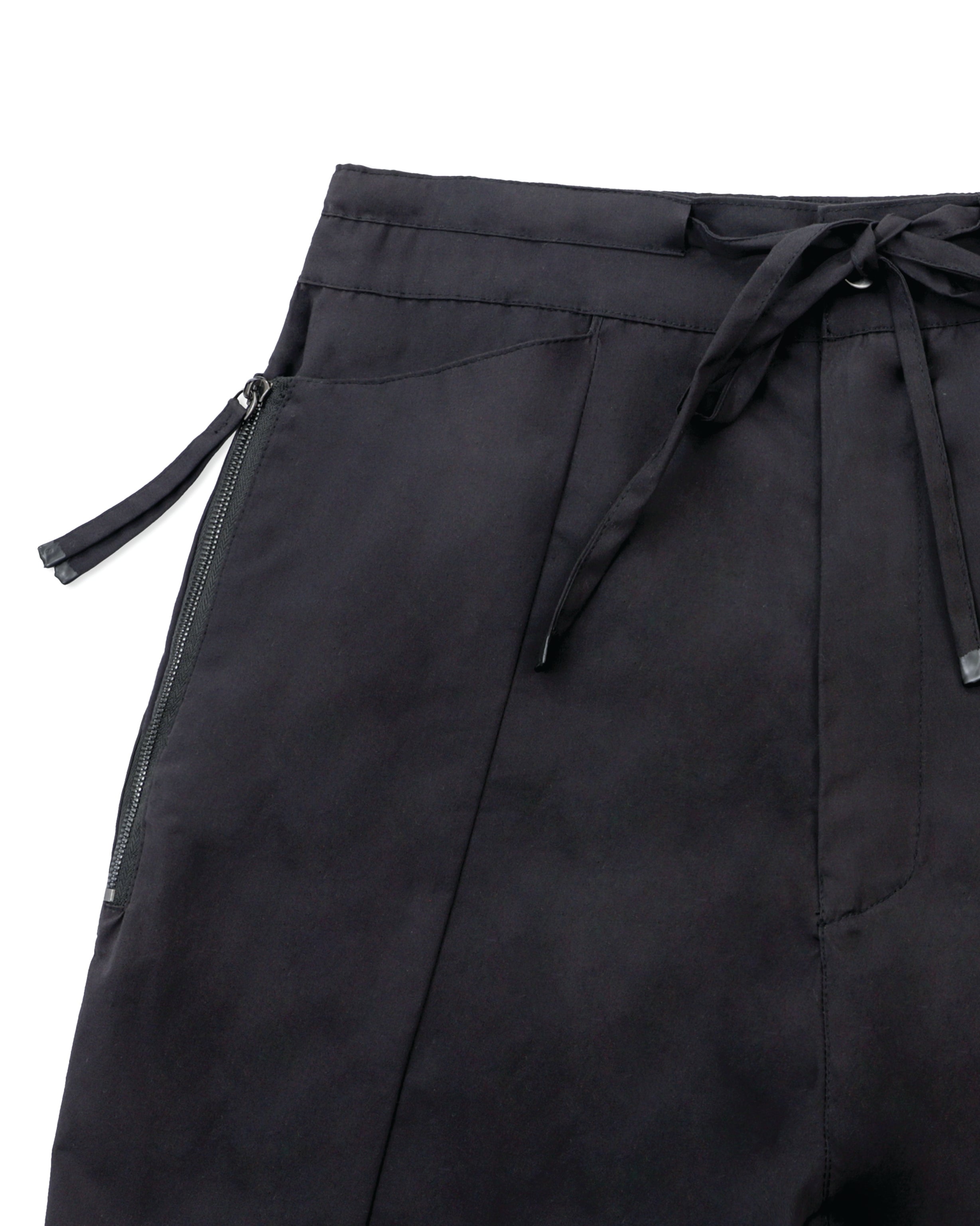 Zipper Pocket Shorts in black