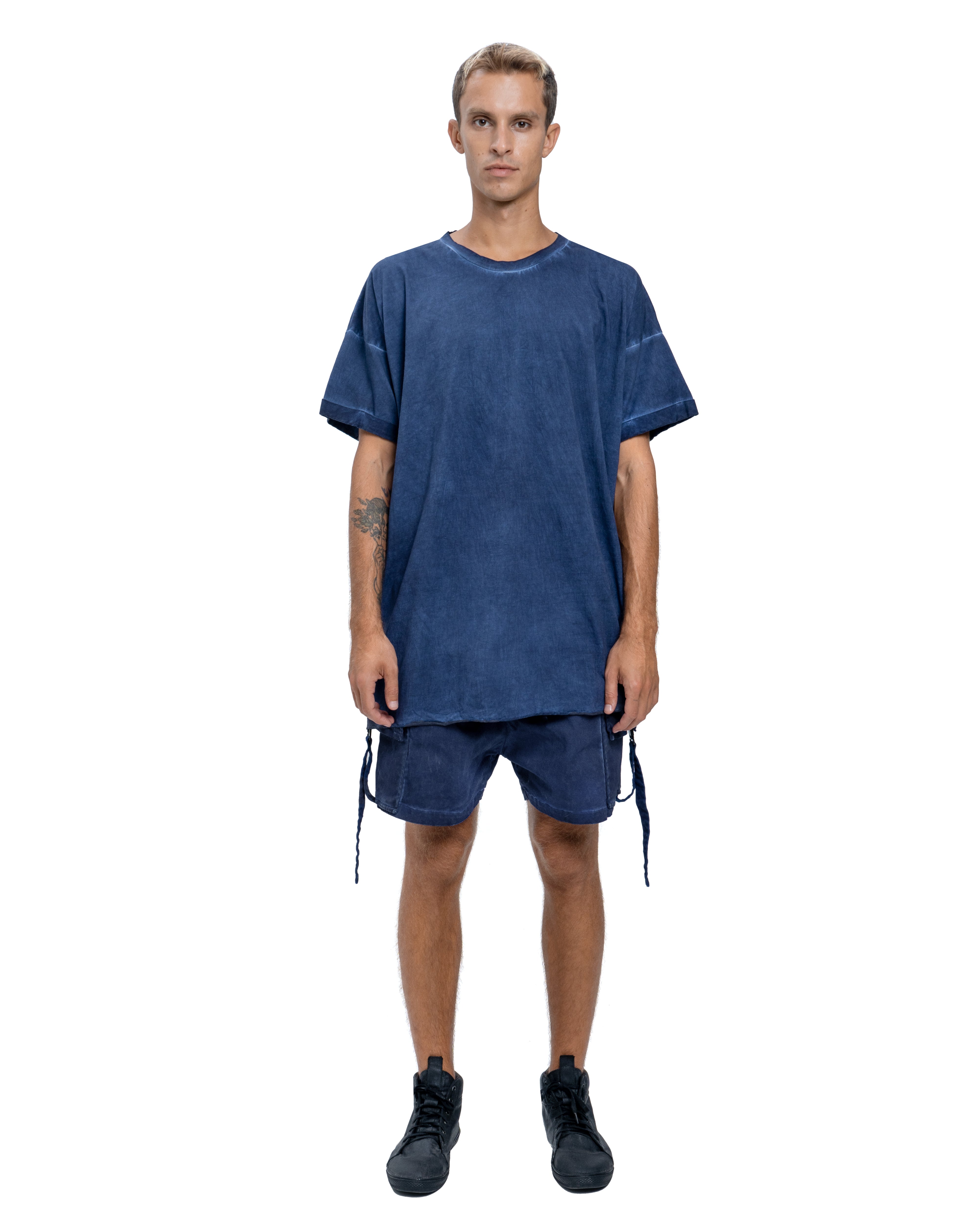 Unisex Oversize t-shirt in blue - DESU clothing