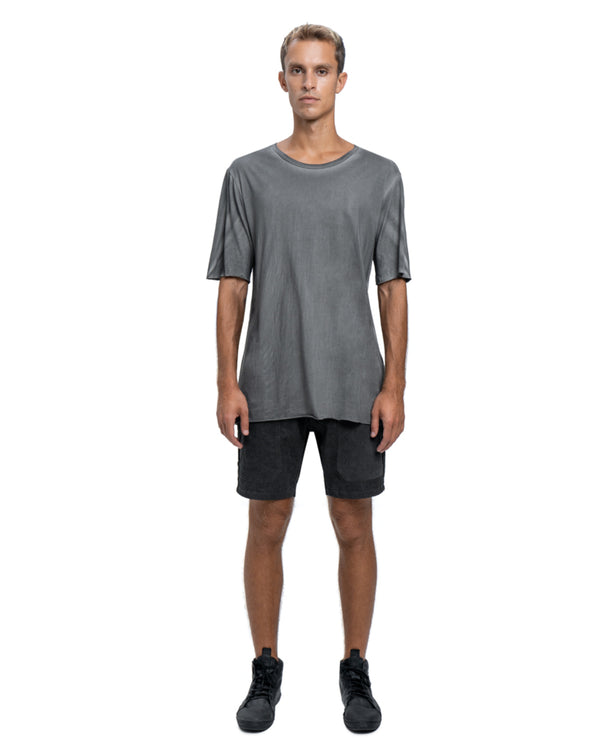 Slim fit combo shorts in dark grey