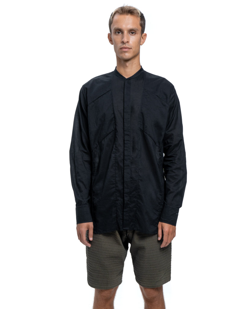 Men Japanese shirt in black