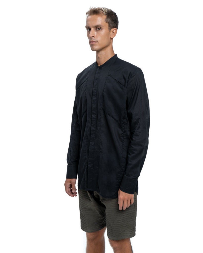 Men Japanese shirt in black