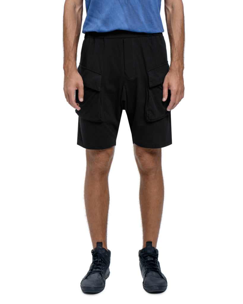 Cotton shorts in black - DESU clothing
