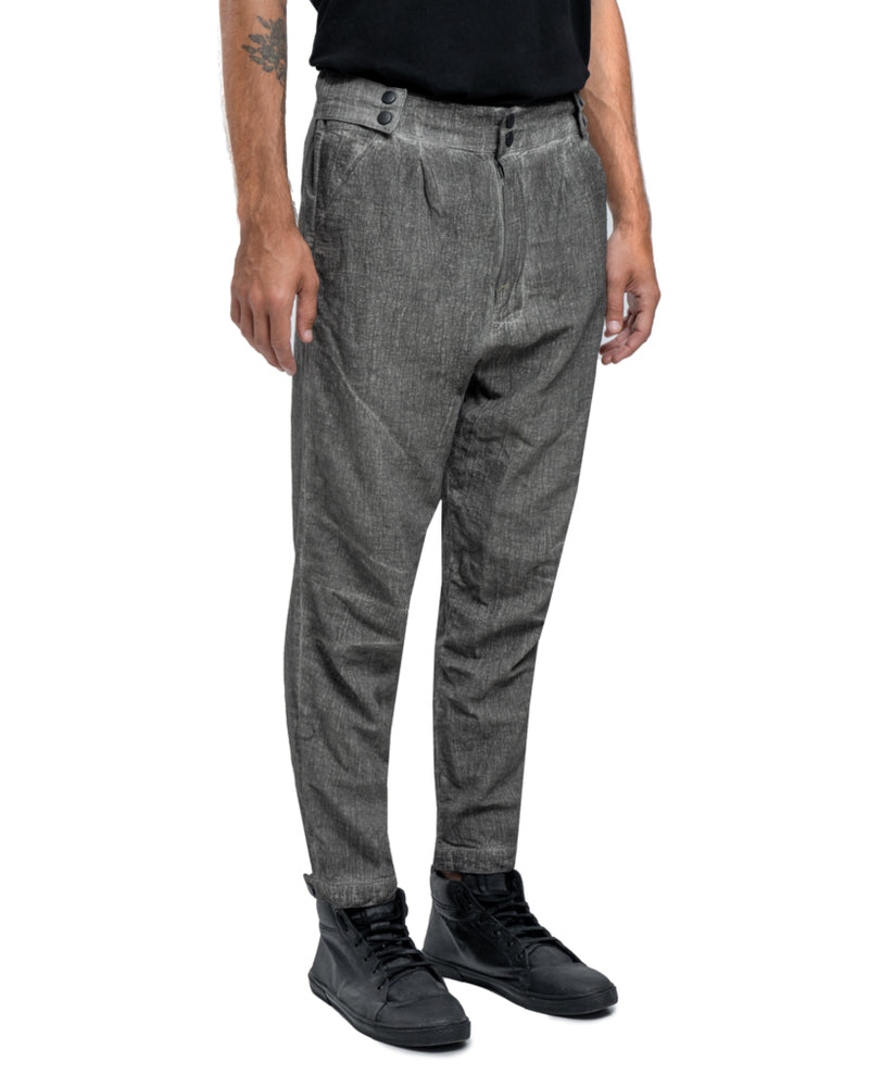 Crinkle pants in grey