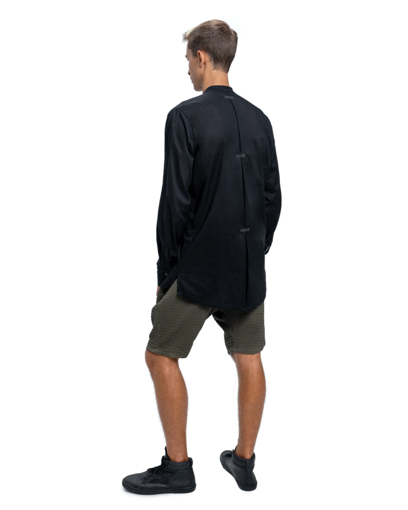 Men Japanese shirt in black