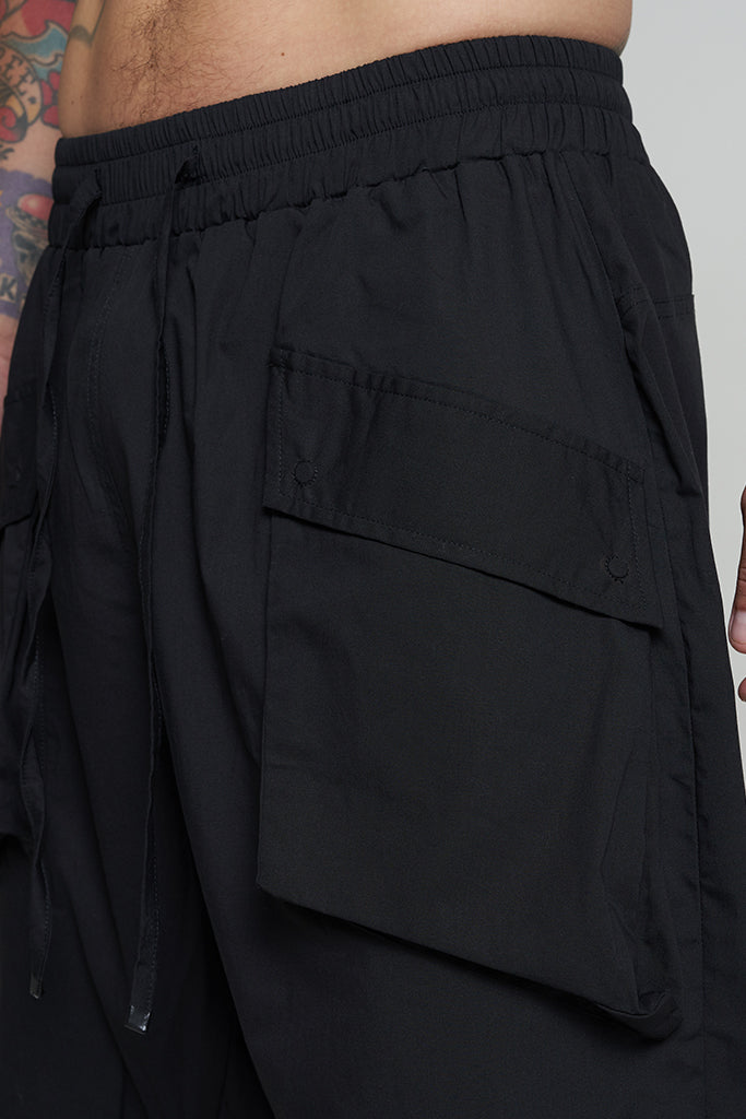 Drop crotch man front pockets shorts - DESU clothing